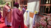 Askofu Mkuu wa Jimbo Kuu Katoliki la Dar es Salaam, Mhashamu Jude Thaddaeus Ruwa’ichi akibariki jiwe la msingi la shule ya Parokia ya Bikira Maria Mama wa Rozari Takatifu - Makongo Juu, baada ya Adhimisho la Misa Takatifu ya Dominika ya Nne ya Kwaresma. Pembeni kwa Askofu ni Paroko wa Parokia hiyo, Padri Joseph Massenge. (Picha na Mathayo Kijazi).
